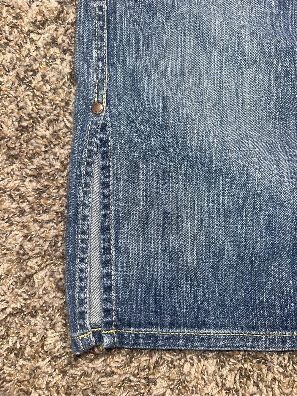 Express Blue Denim Pencil Skirt